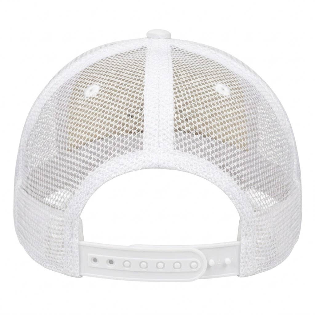Bad Hair Day Rhinestone Trucker Hat – Black & White