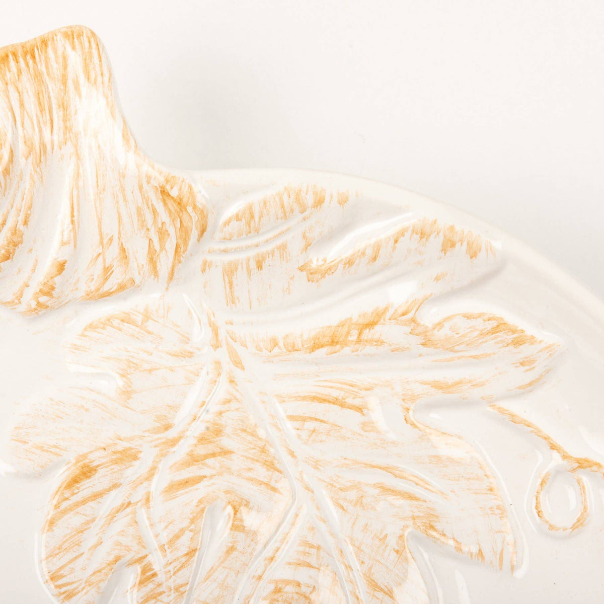 Large White Pumpkin Ceramic Plate | Faith Ignites Fashion