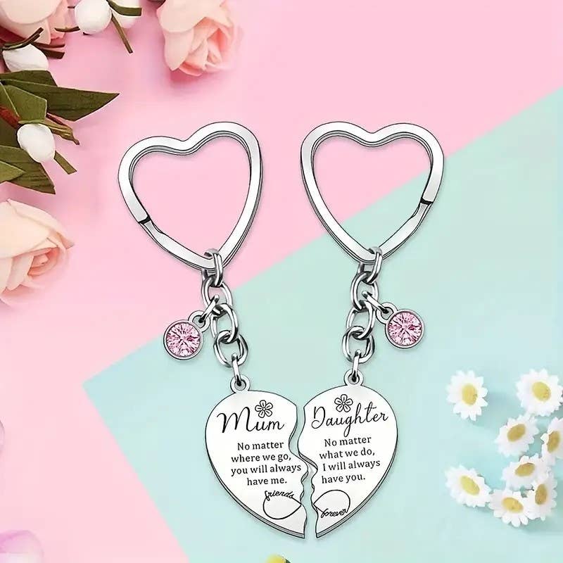 Faith Ignites Fashion | Mom & Daughter Matching Heart Keychain Set