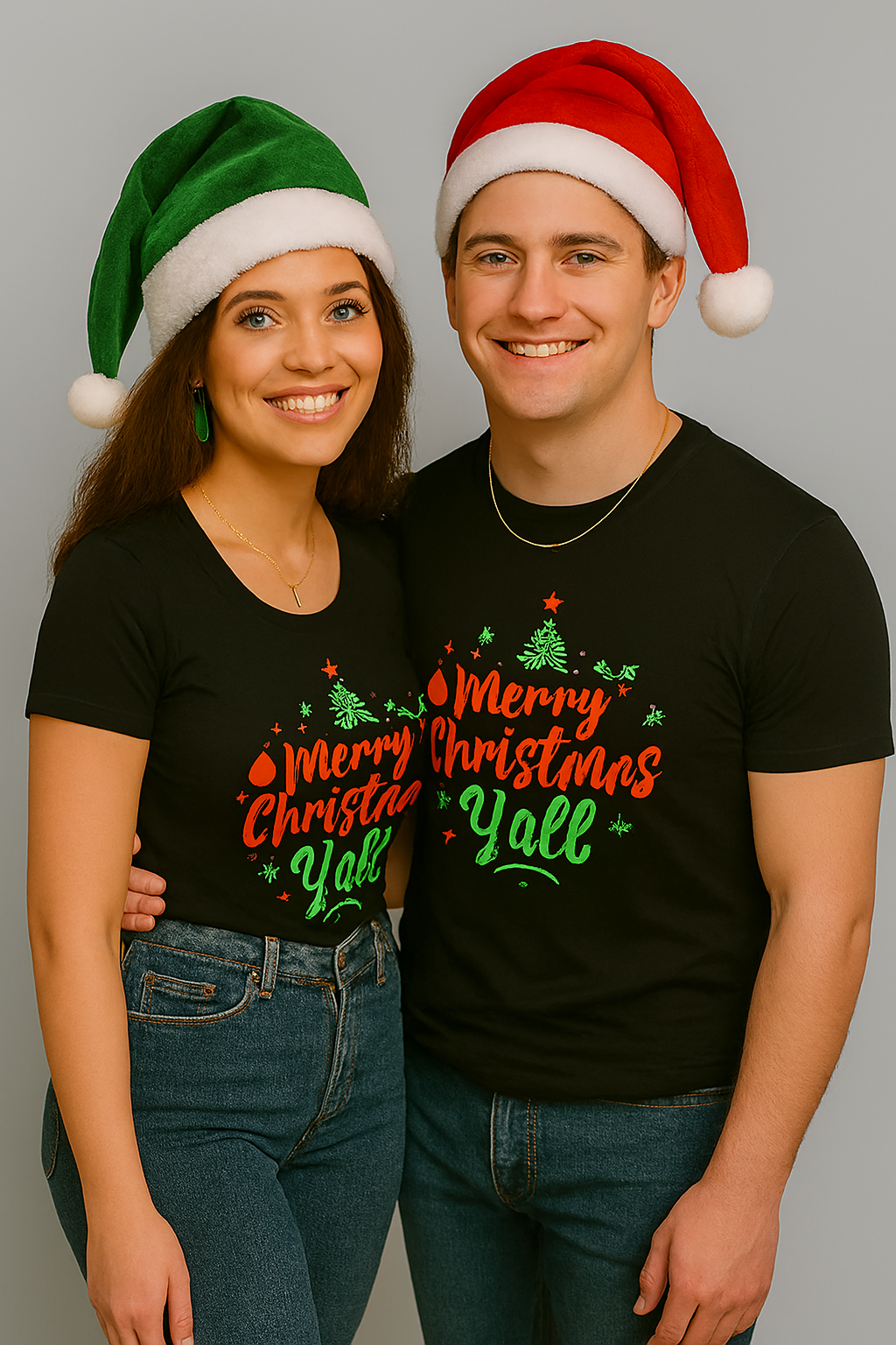 🎄 Title: Merry Christmas Y’all Holiday Tee
