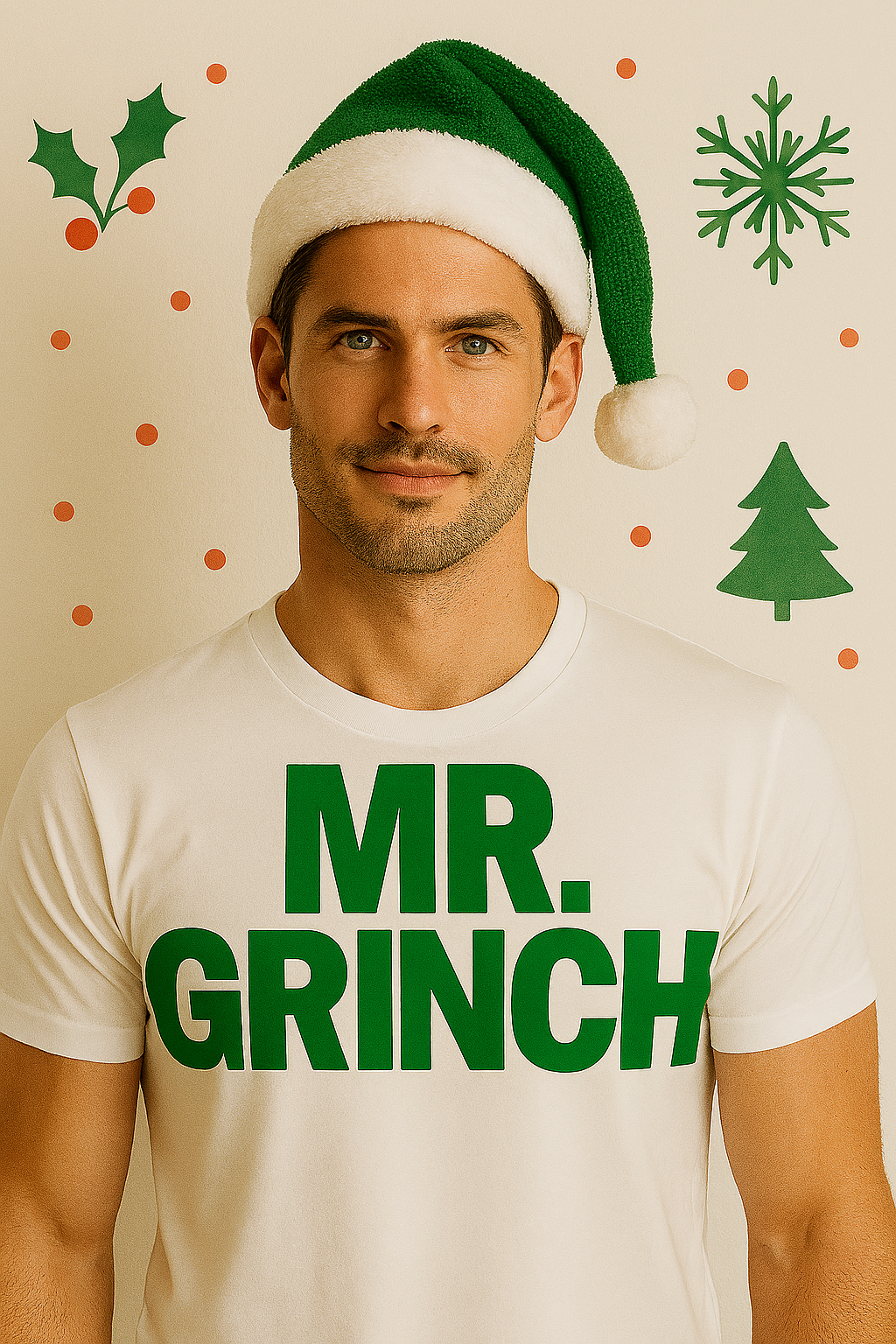 “Holiday Mischief Tees – Mrs. Claus & Mr. Grinch Sold Separately”