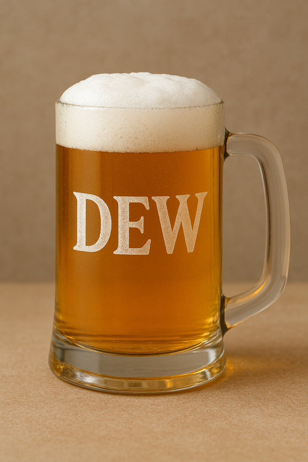 Personalized “Frost & Flame” – 25.6 oz Etched Beer Mug
