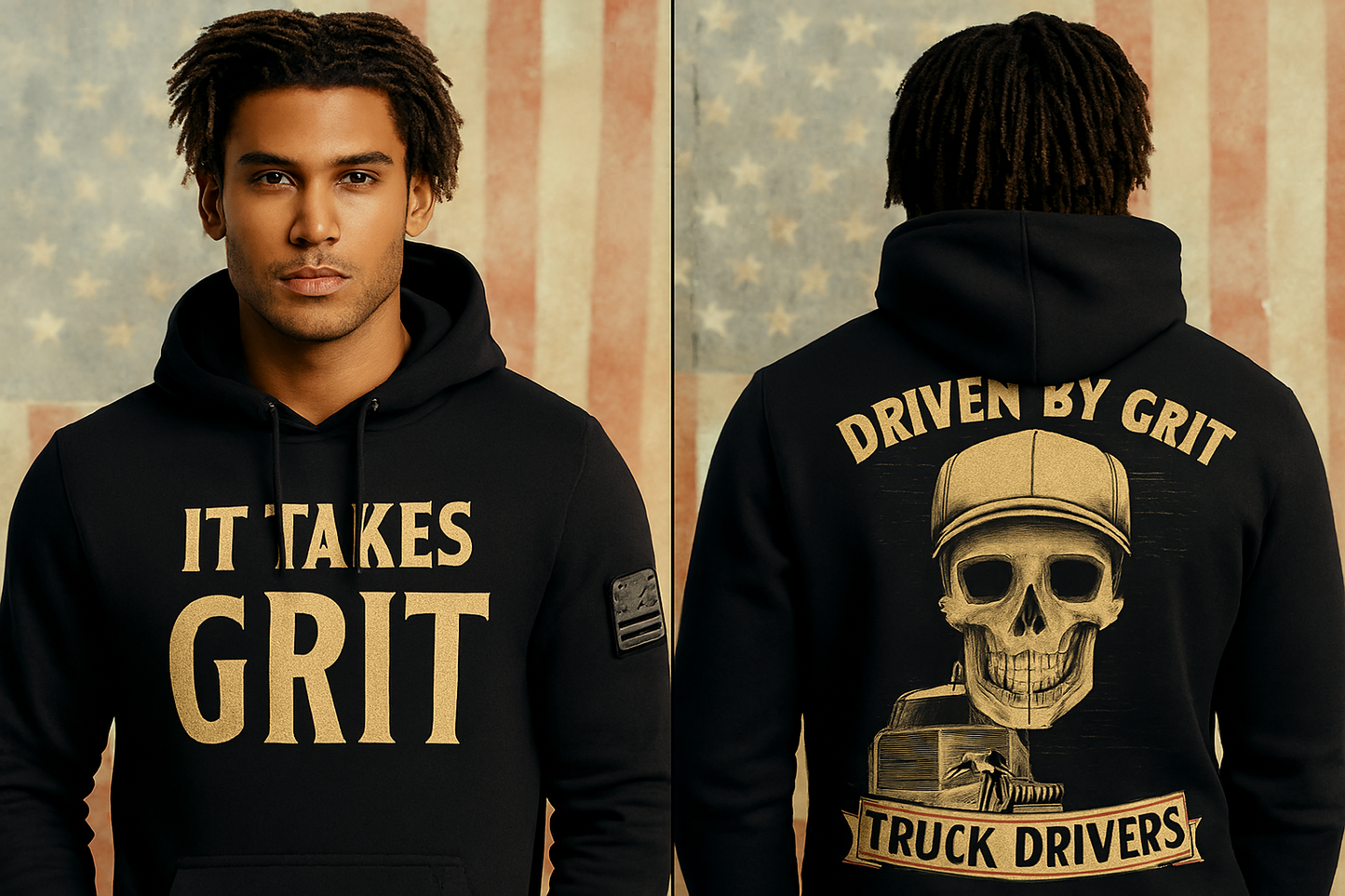 Grit & Pride Trucker Tribute Hoodie