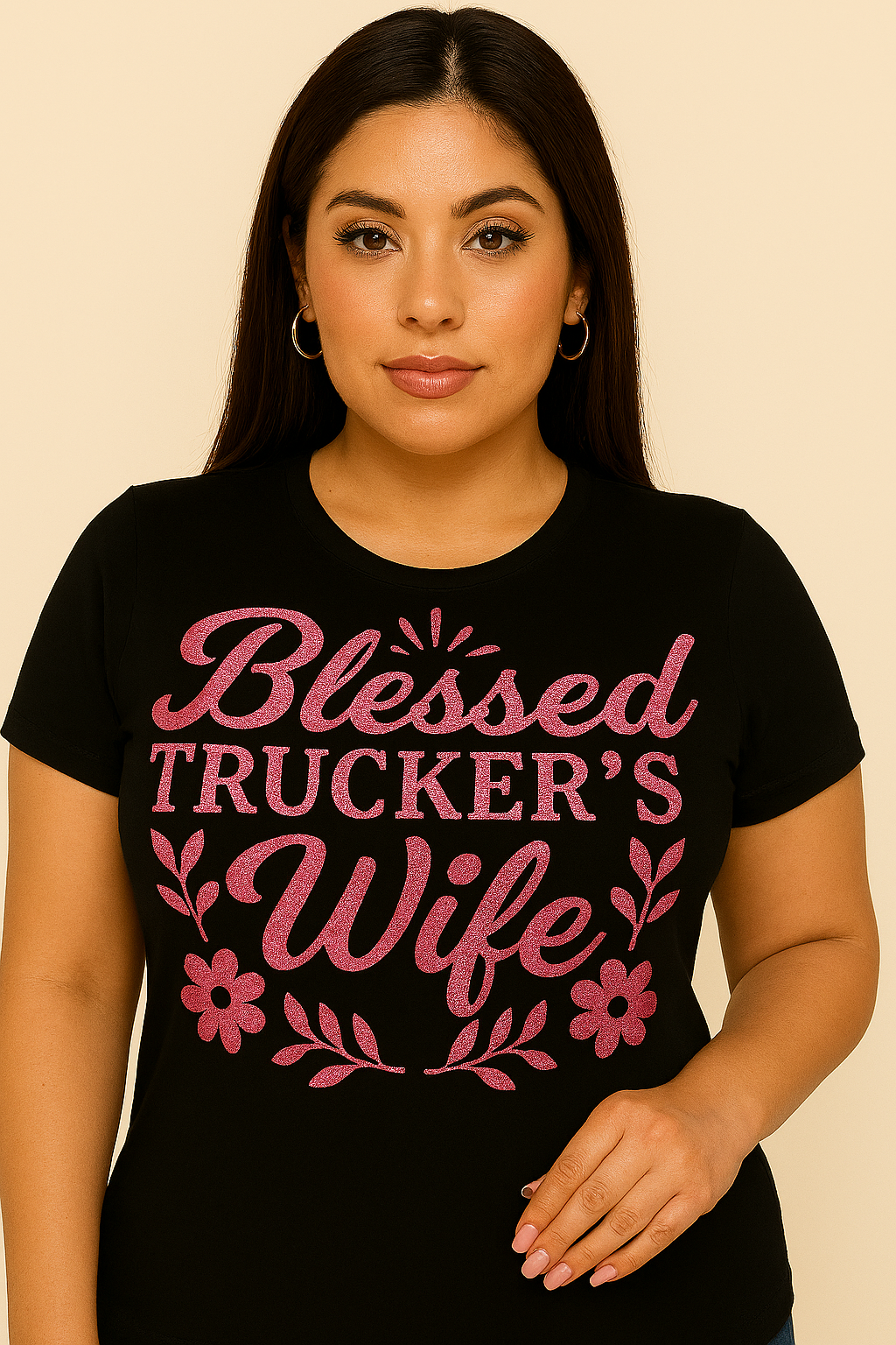 “Blessed Trucker’s Wife Tee – Choose Your Style!”