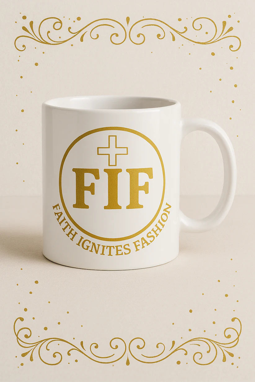 Faith Ignites Fashion Signature Mug – Elegance with Purpose