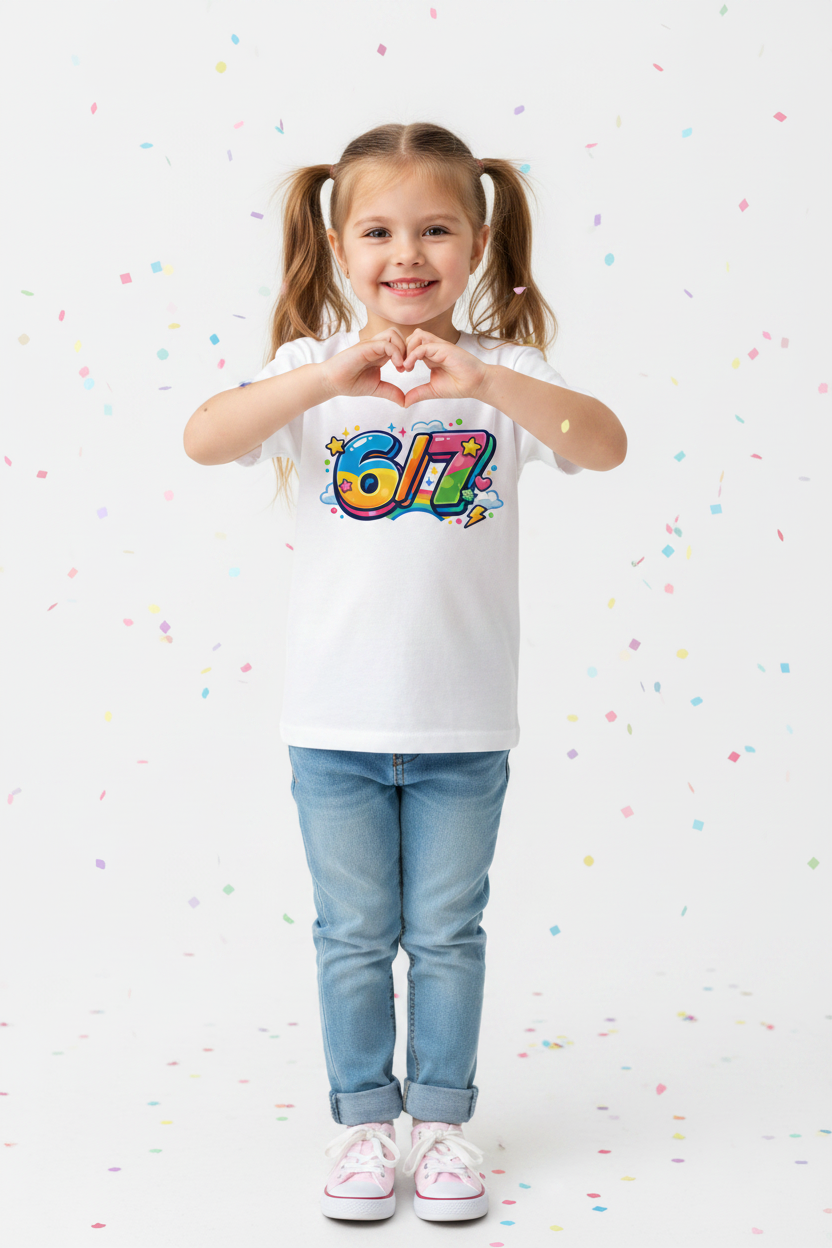 Little Girl Rainbow 6/7 Tee