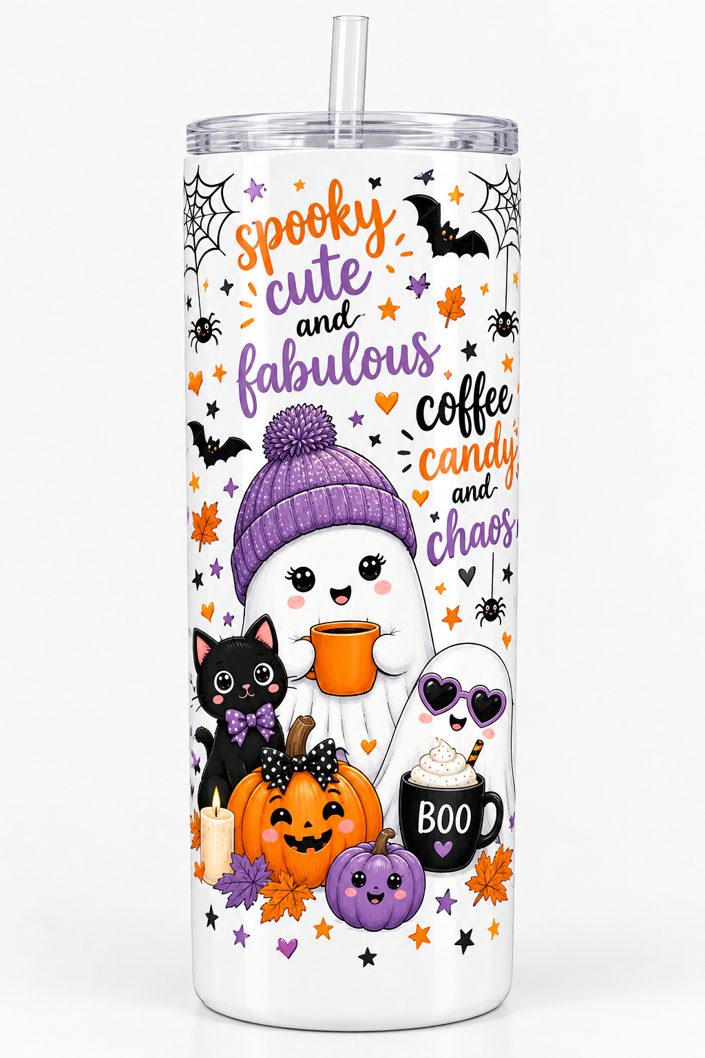 Spooky Cute & Fabulous Ghost Gang 22oz Tumbler – FIF Original