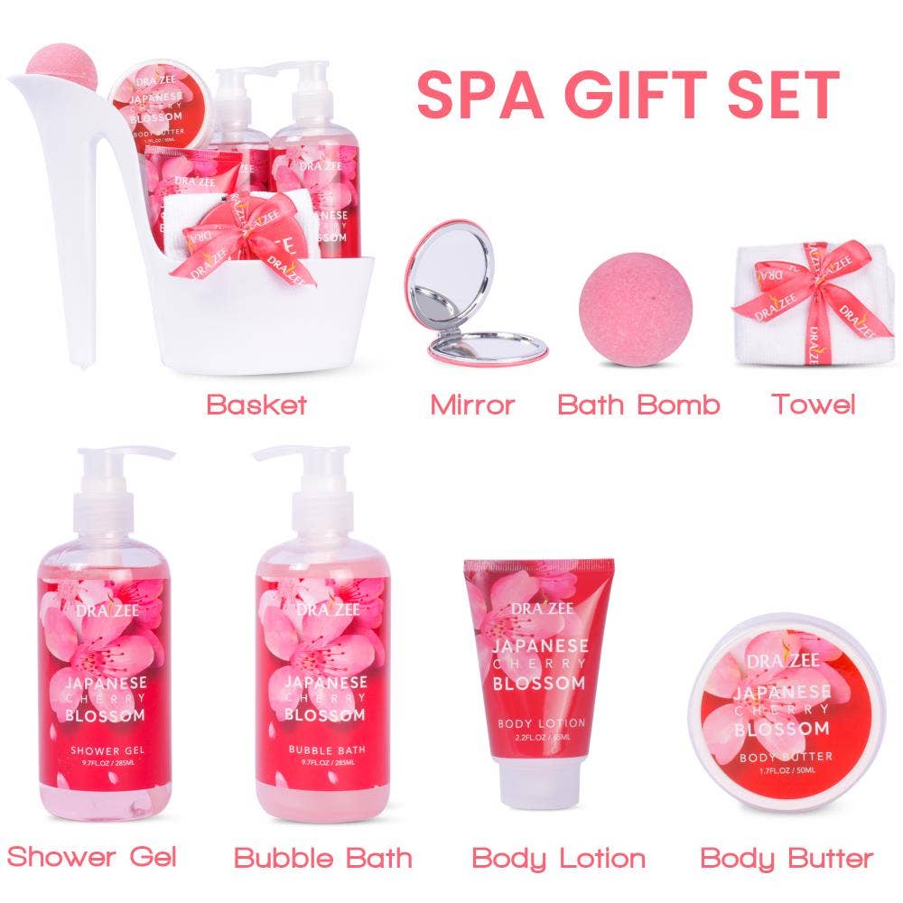 Blossom Luxury Spa Gift Set for Mom – 8-Piece Self Care Collection