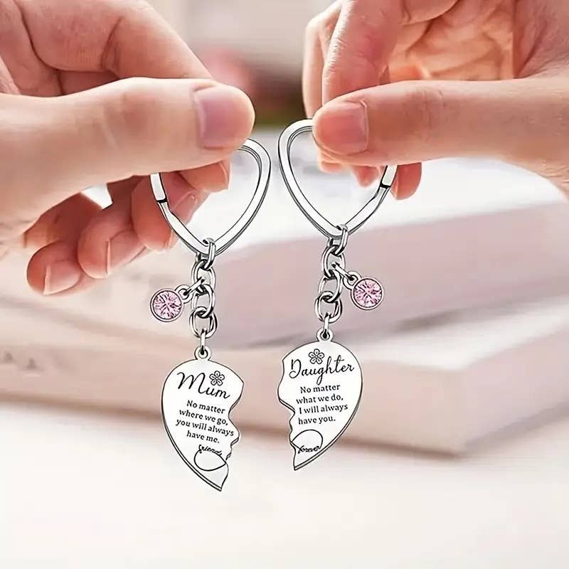 Faith Ignites Fashion | Mom & Daughter Matching Heart Keychain Set