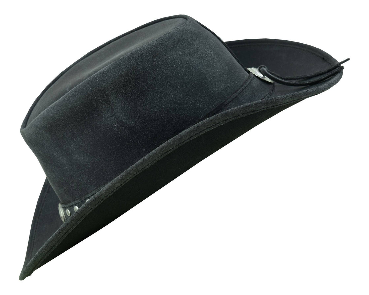 Arizona Black Leather Cowboy Hat – Faith Ignites Fashion