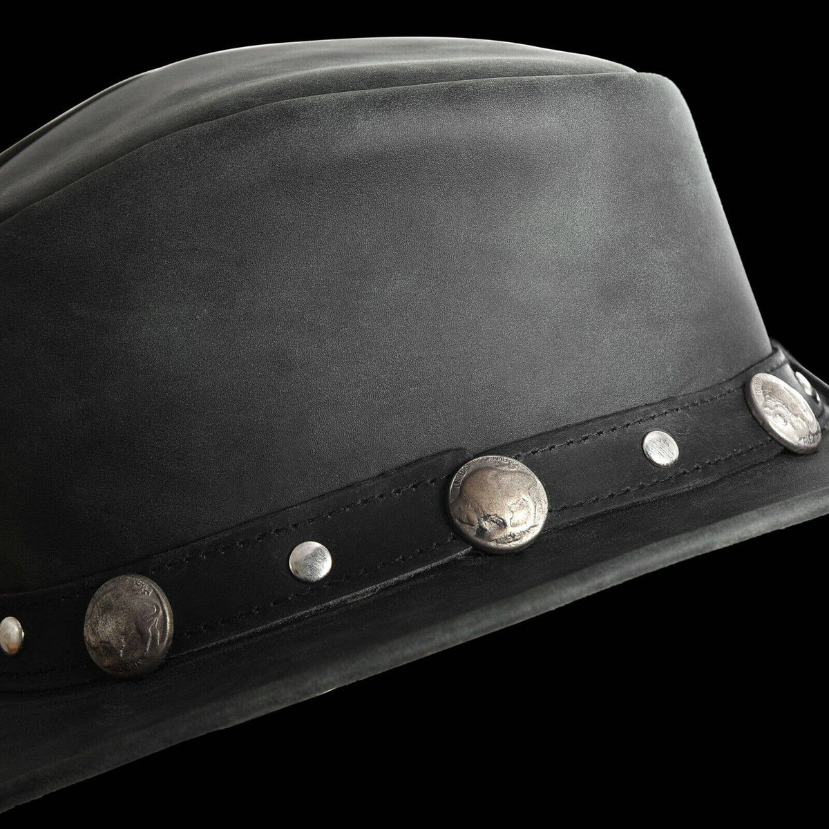 Bullring Black Leather Cowboy Hat – Faith Ignites Fashion