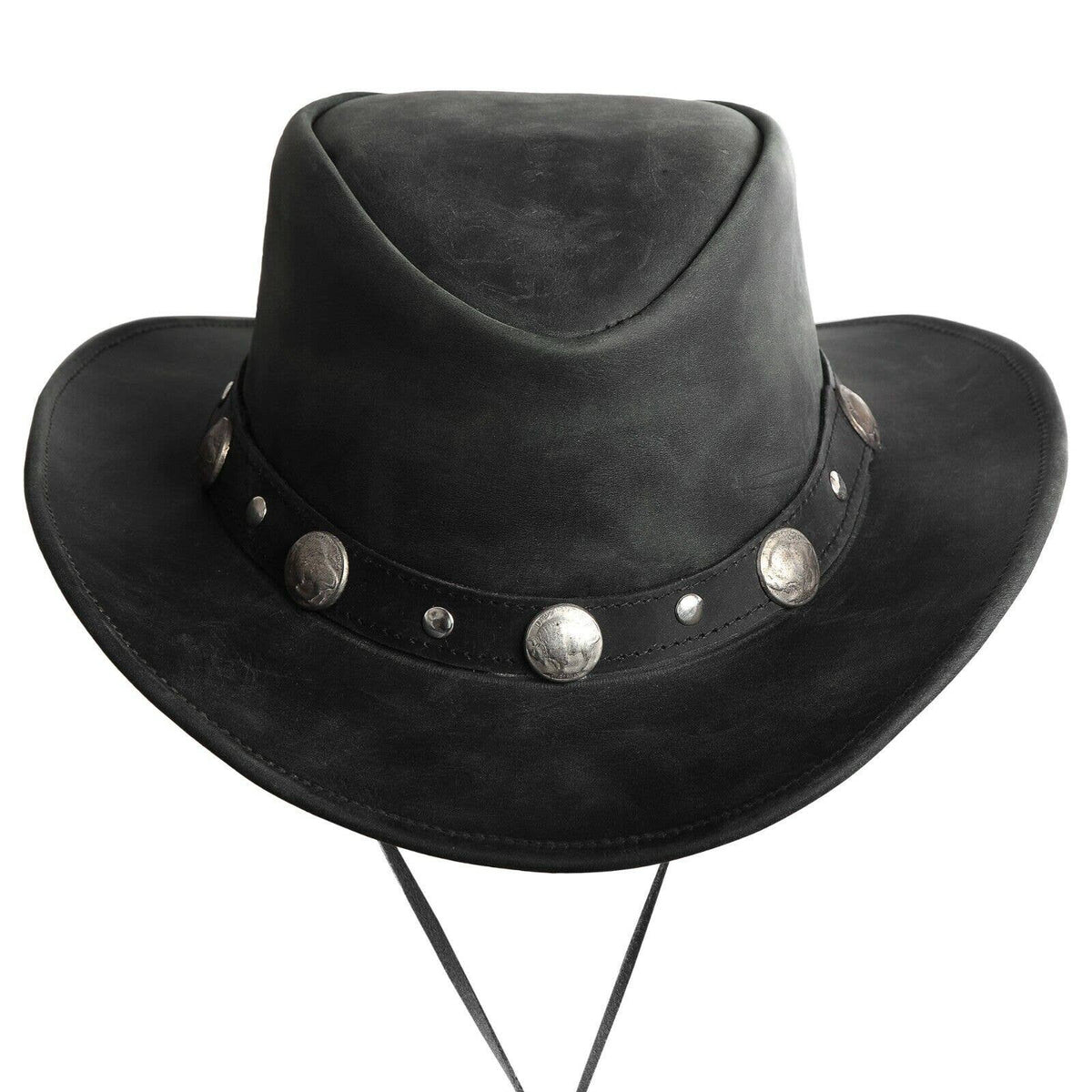 Bullring Black Leather Cowboy Hat – Faith Ignites Fashion