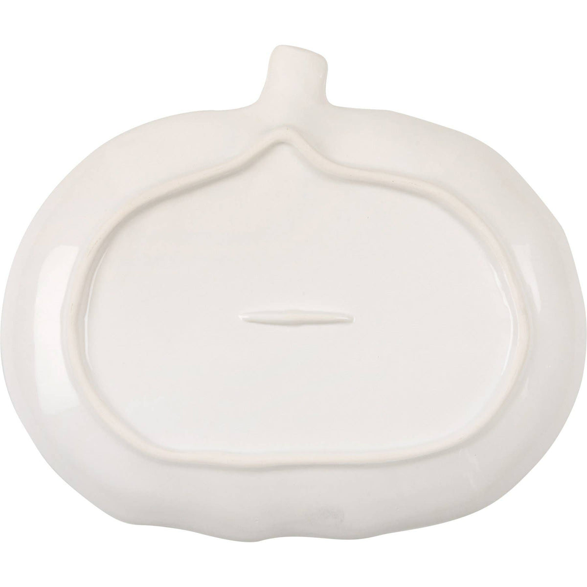 Large White Pumpkin Ceramic Plate | Faith Ignites Fashion
