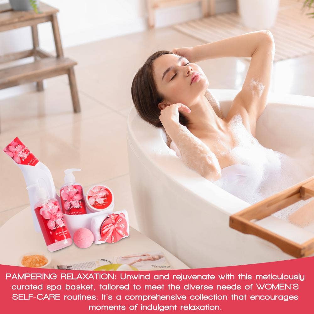 Blossom Luxury Spa Gift Set for Mom – 8-Piece Self Care Collection