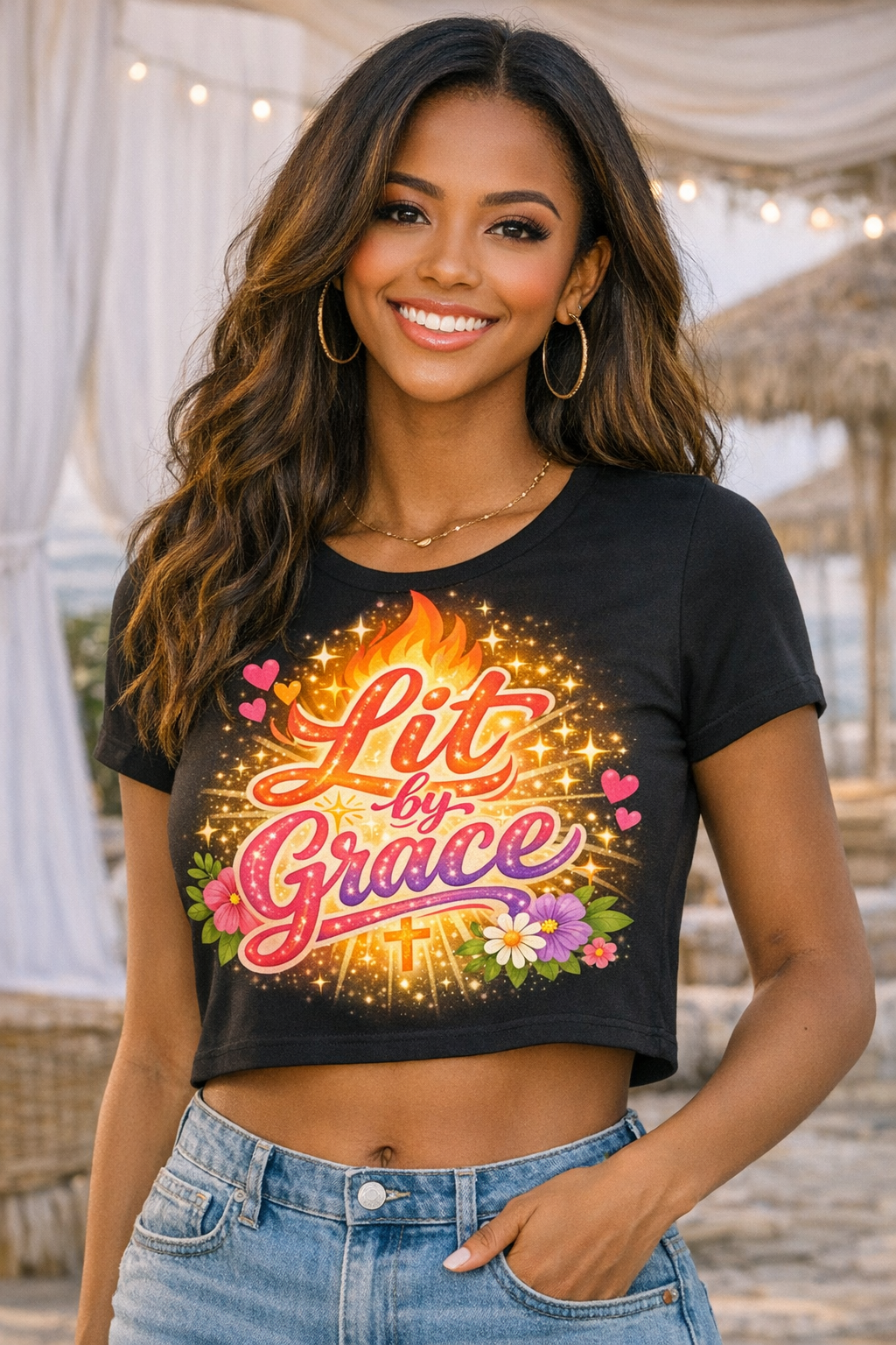 Lit by Grace – Faith Ignites Fashion® Crop Top