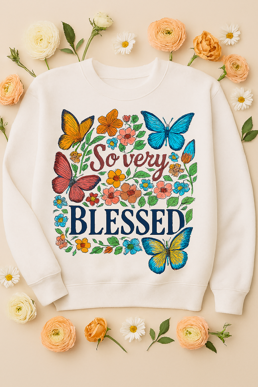 🦋So Very Blessed Crew Neck Sweatshirt