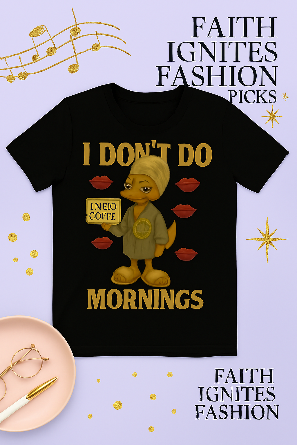 Coffee First, Grace Always – White Tee Edition