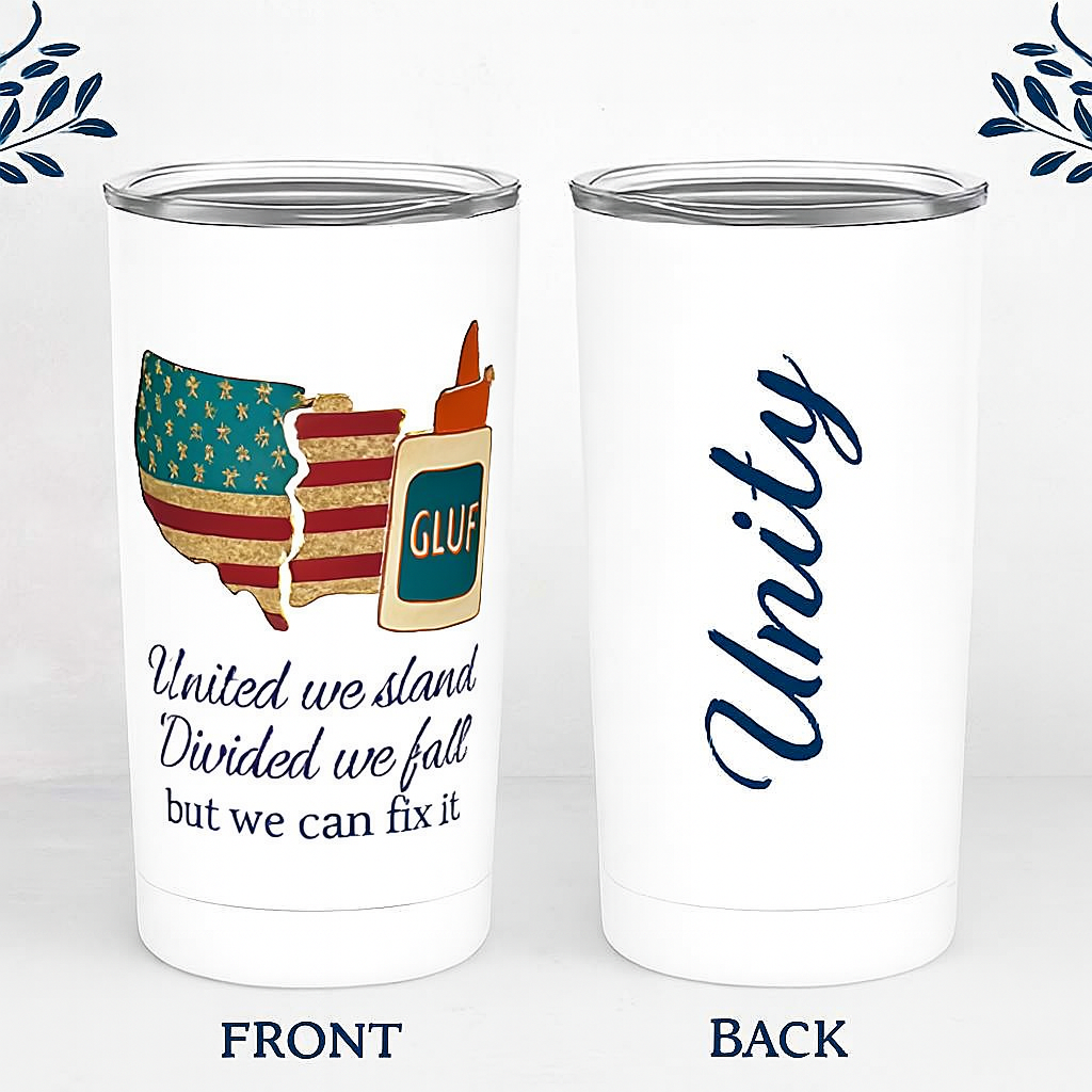 🧢🇺🇸 “United We Mend” Duo – Shirt & Tumbler Set