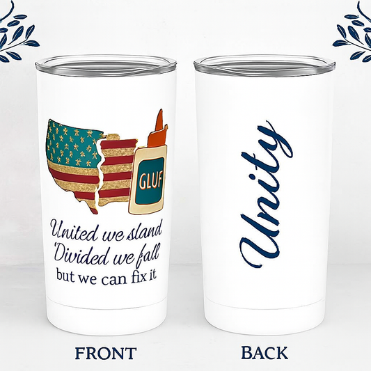 🧢🇺🇸 “United We Mend” Duo – Shirt & Tumbler Set