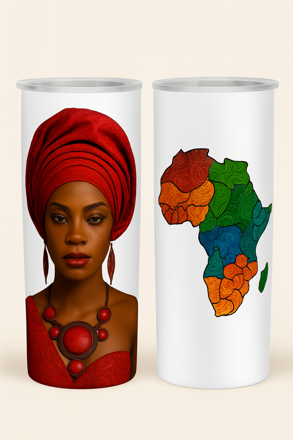 Heritage Elegance Insulated Tumbler – Choose Orange, Red, or Blue