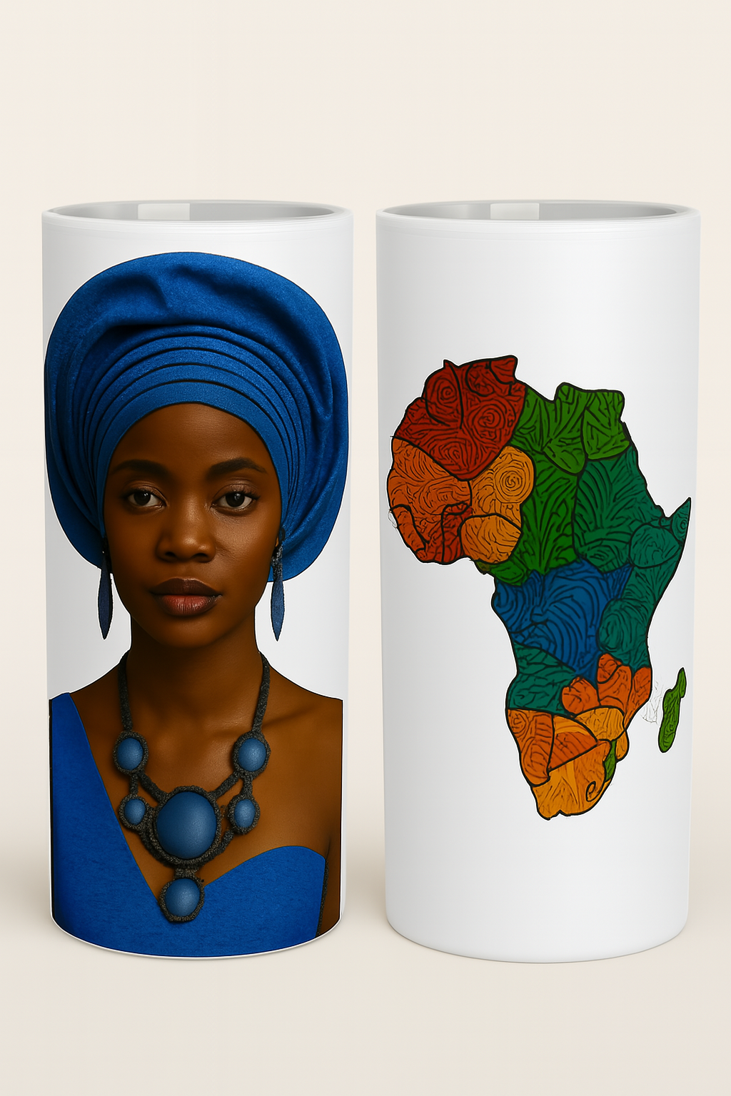 Heritage Elegance Insulated Tumbler – Choose Orange, Red, or Blue