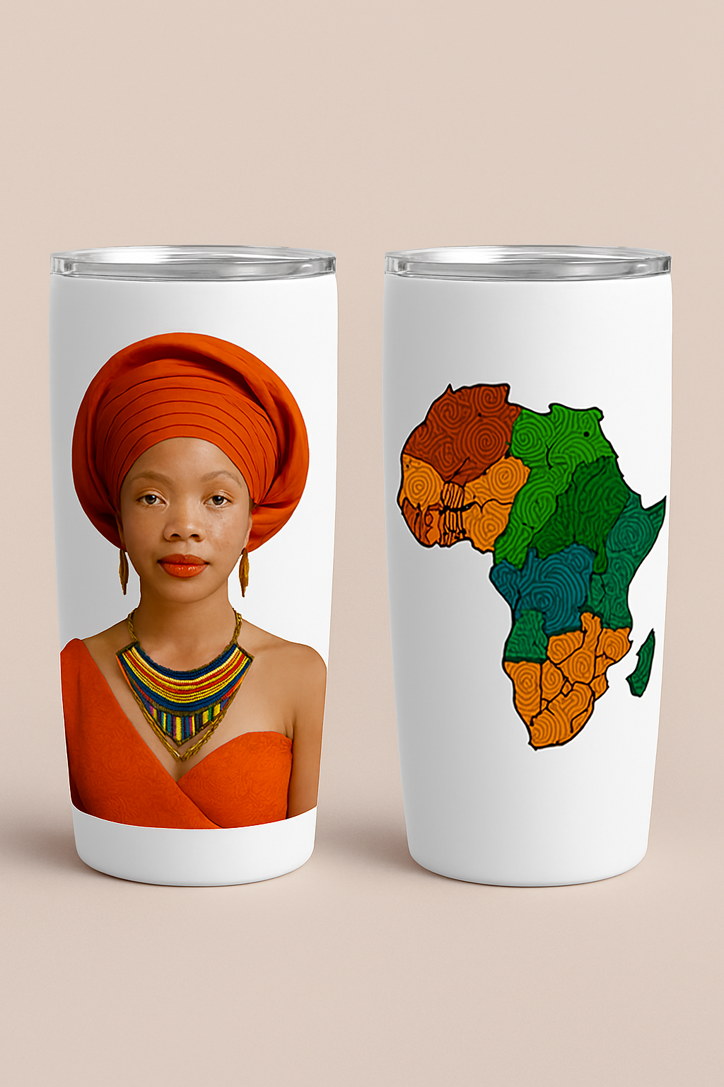 Heritage Elegance Insulated Tumbler – Choose Orange, Red, or Blue