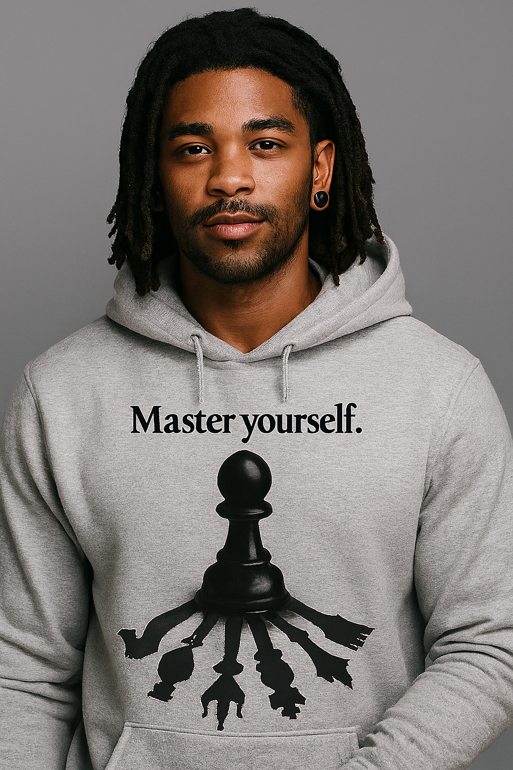 Master Yourself x ARMOR Hoodie – Gray, Red & White Collection