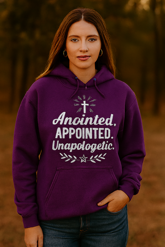 Anointed. Appointed. Unapologetic.™ Hoodie – Faith Ignites Edition