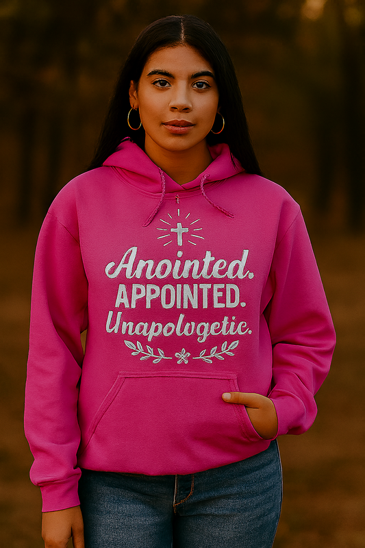 Anointed. Appointed. Unapologetic.™ Hoodie – Faith Ignites Edition
