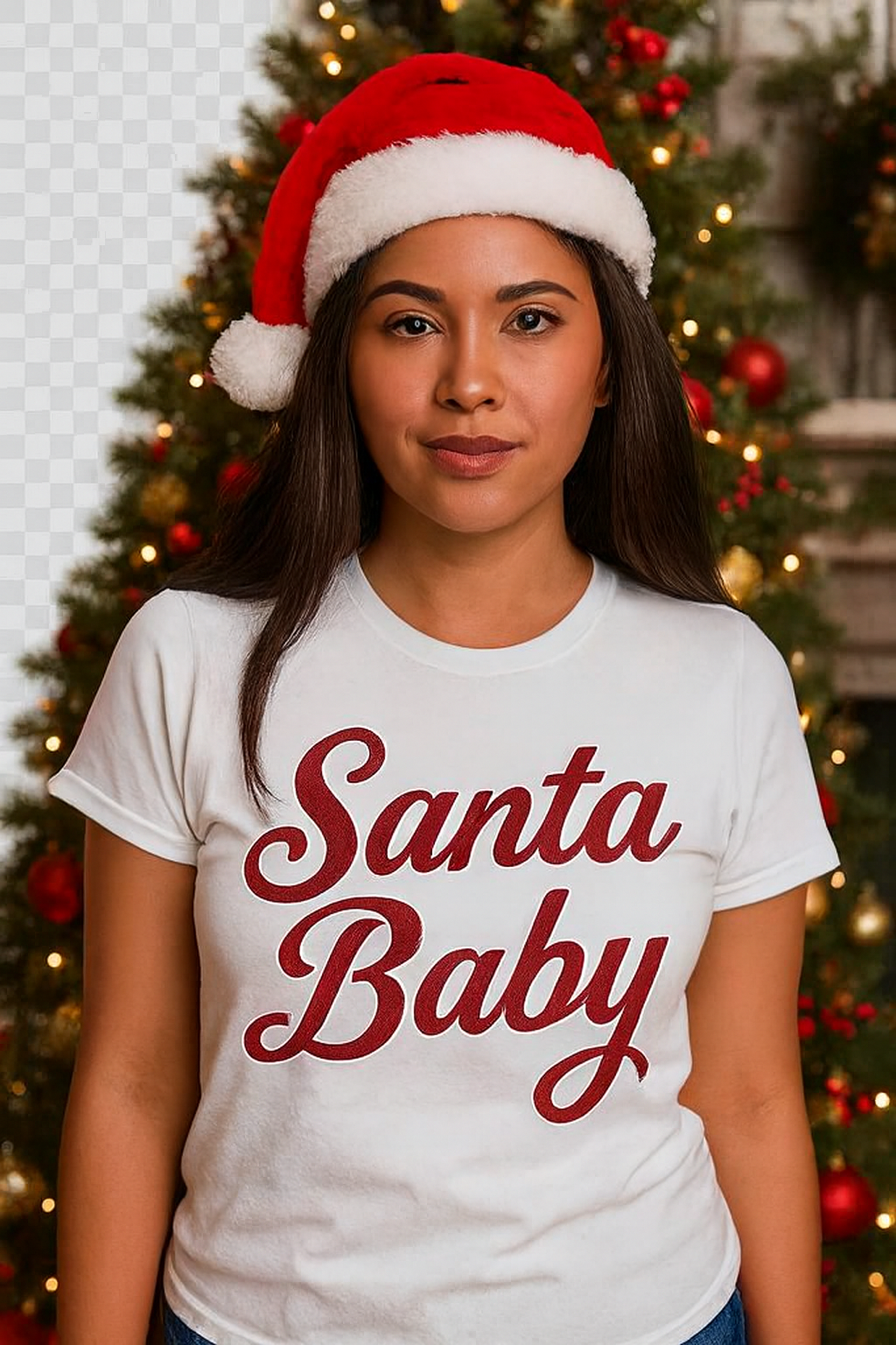 Santa Baby Glitter Tee – Holiday Edition