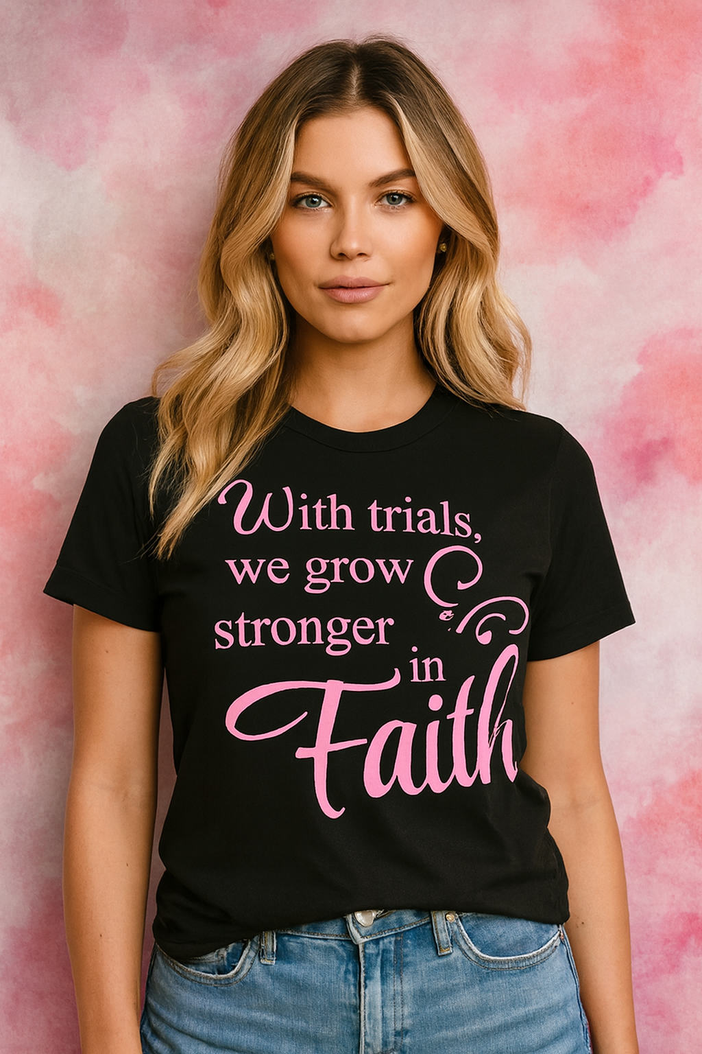 Stronger in Faith Tee – Bold Colors, Timeless Message