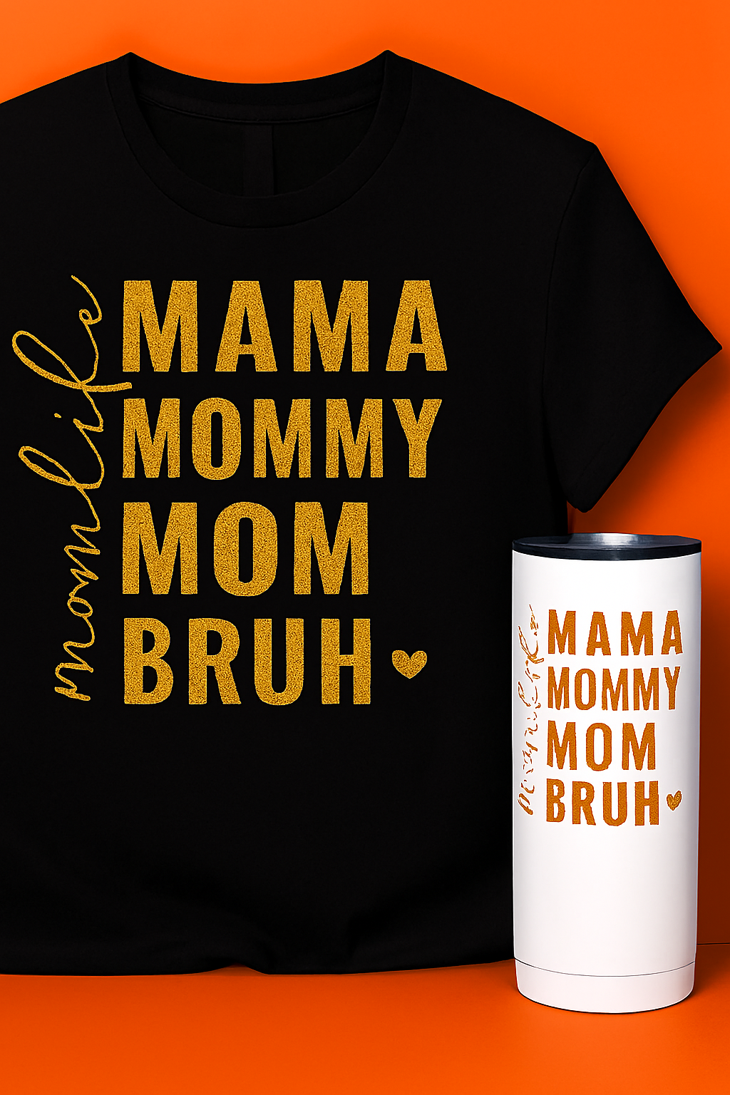 Faith Ignites Fashion Momlife Matching Tee & Tumbler Set – Purpose‑Driven Style for Every Mama