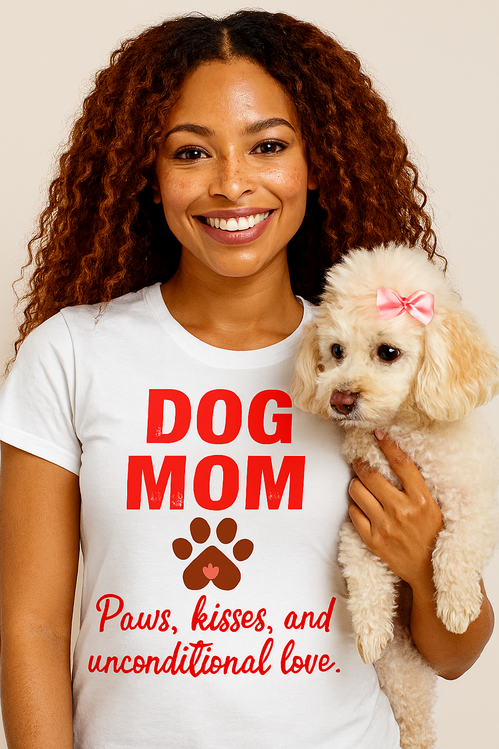 🐾 Dog Mom Magic – Black or White Tee Edition 🐾