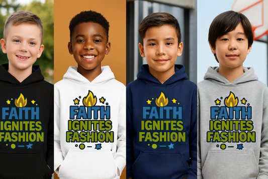 Faith Ignites Fashion Boys’ Heavy Blend Hoodie