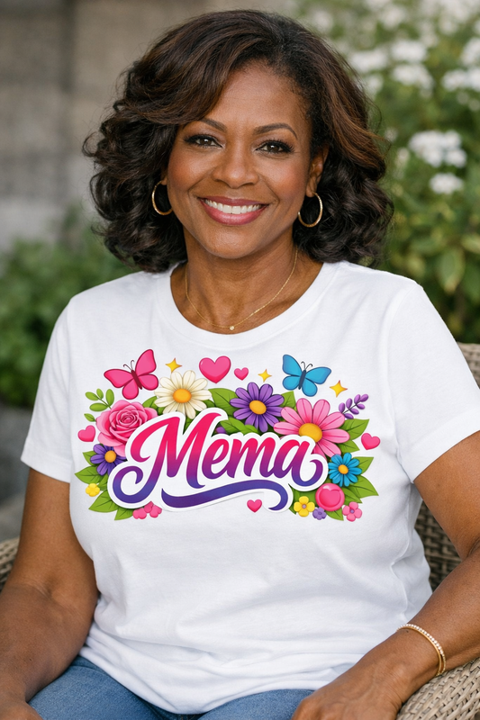 Mema Floral Tee & Tumbler Set – The Perfect Mother's Day Gift