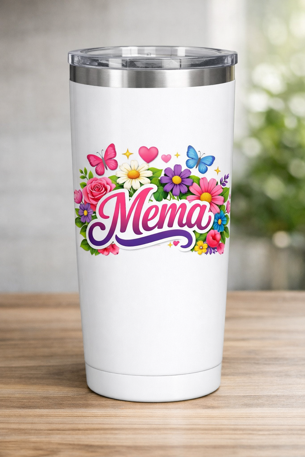 Mema Floral Tee & Tumbler Set – The Perfect Mother's Day Gift