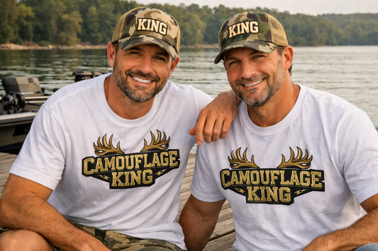 Camouflage King Hat & Shirt Bundle — Father's Day Gift Set