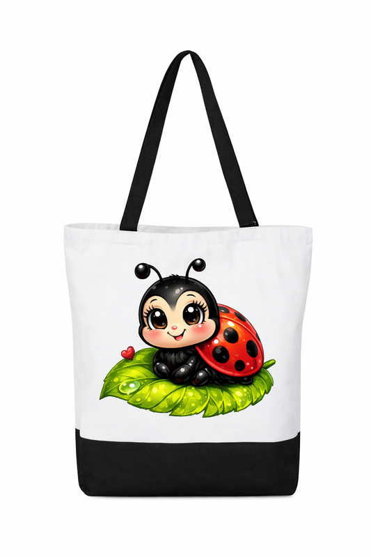 Ladybug Tote Bag | Faith Ignites Fashion Original Design