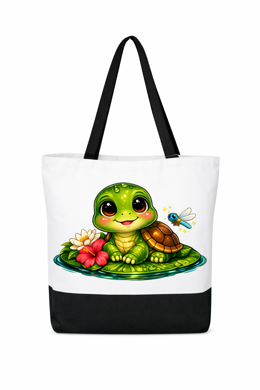 Turtle Canvas Tote Bag | Faith Ignites Fashion Original Design