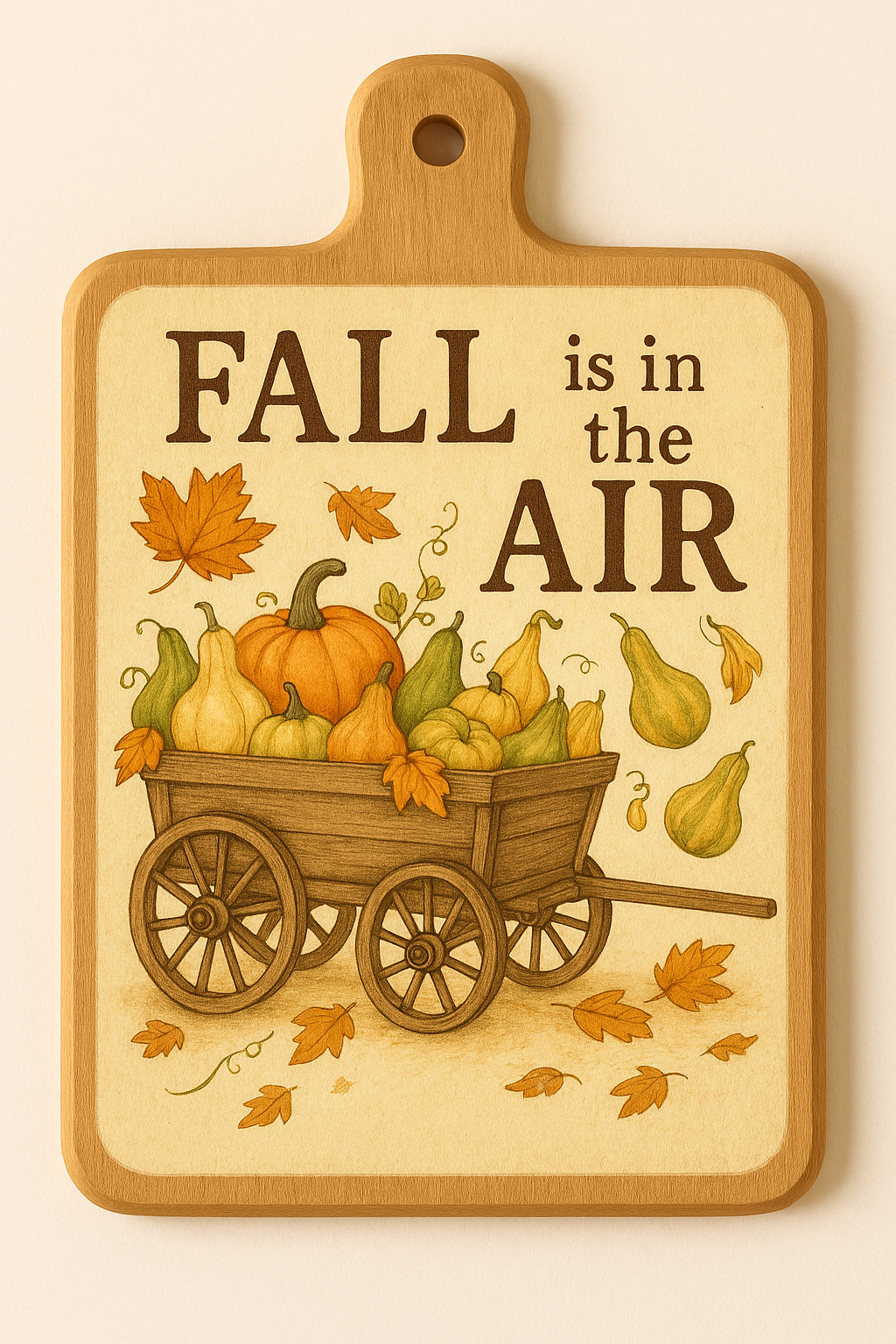 “Fall-Themed Cutting Boards – Scarecrow & Harvest Wagon”