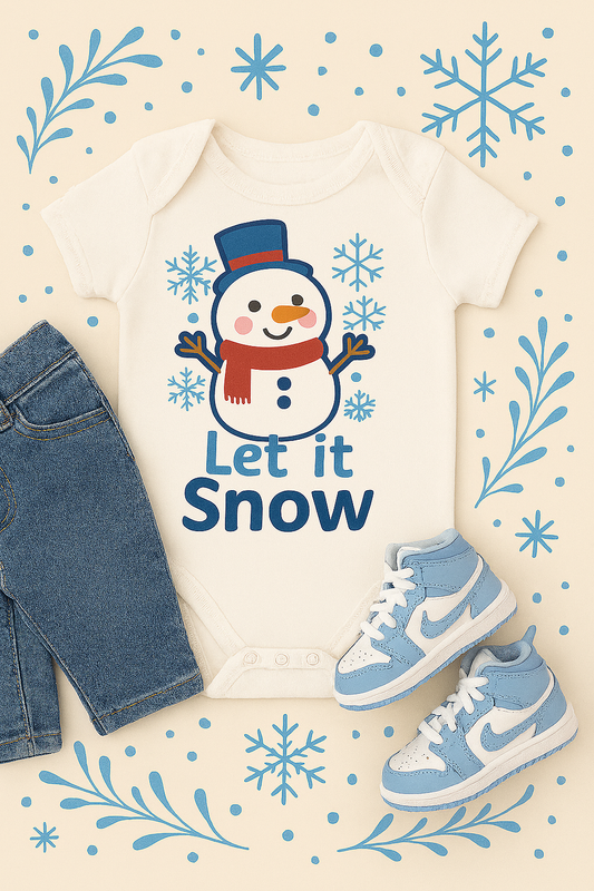 Holiday Baby Onesies – Snowman or Reindeer Design