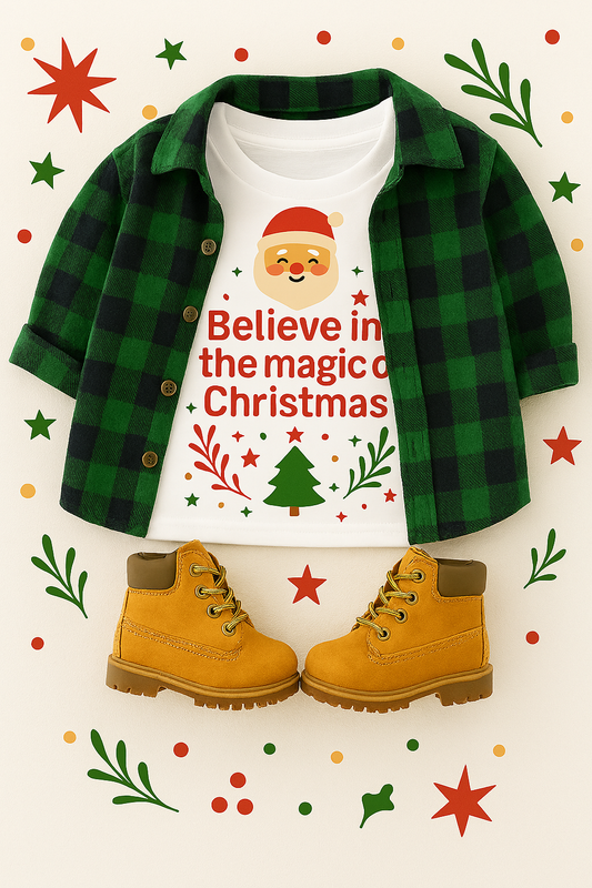 “Believe in the Magic of Christmas Tee” – Unisex Holiday Shirt