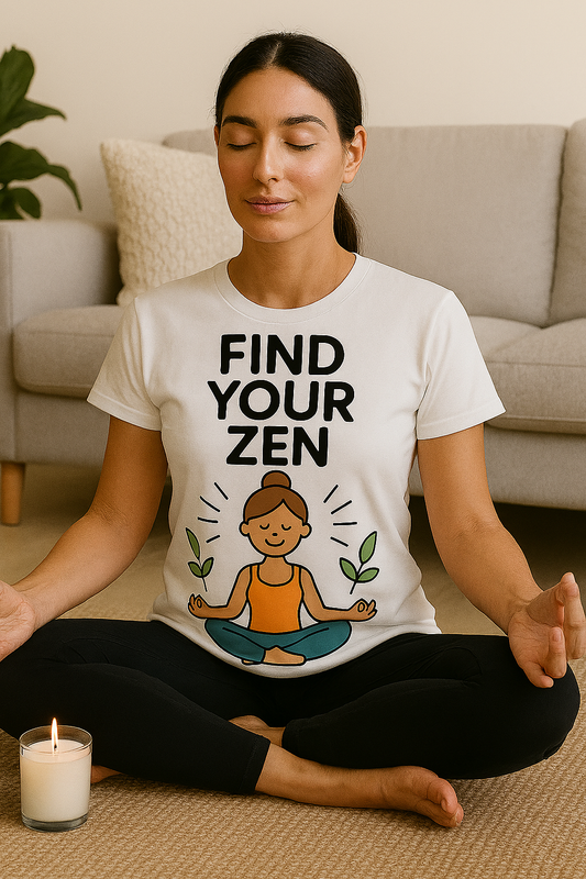 🧘‍♀️ "Find Your Zen" Tee + Free Soy Candle