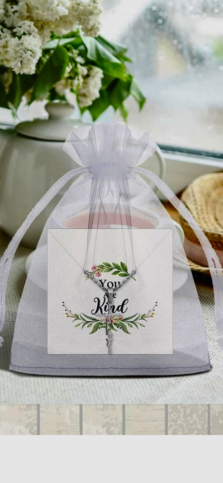 “You Are Enough” Affirmation Tee – Bold, Uplifting Style + Free Inspirational Necklace (Quotes Vary)