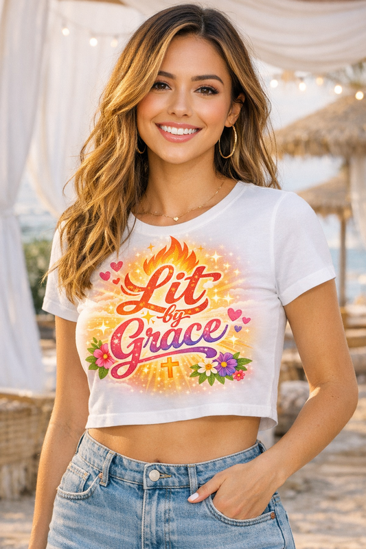 Lit by Grace – Faith Ignites Fashion® Crop Top