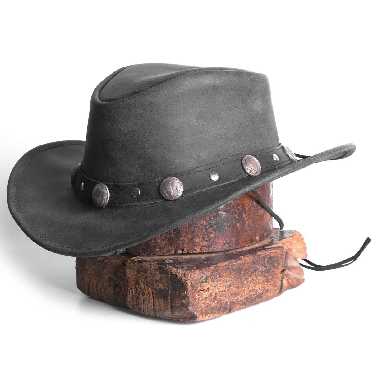 Bullring Black Leather Cowboy Hat – Faith Ignites Fashion