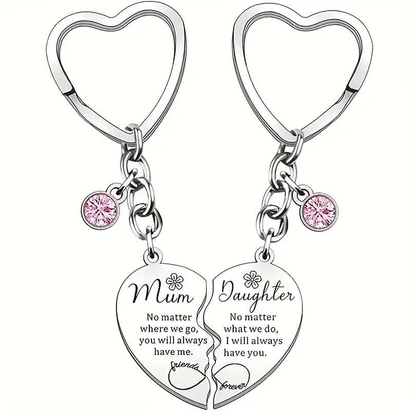 Faith Ignites Fashion | Mom & Daughter Matching Heart Keychain Set