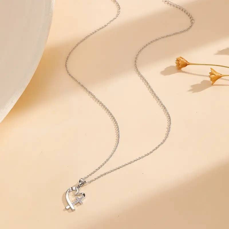 Faith Ignites Fashion | Heart & Cross Pendant Necklace