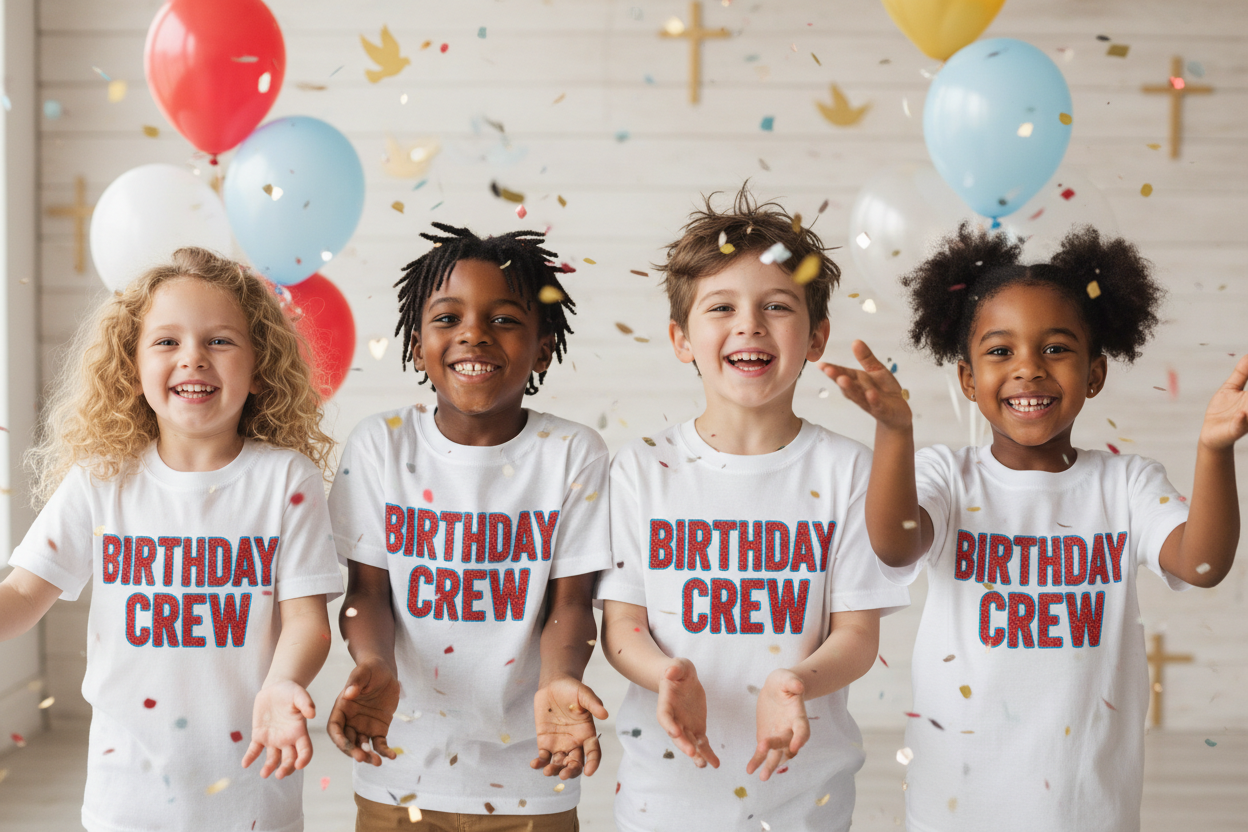 Birthday Crew Kids Tee