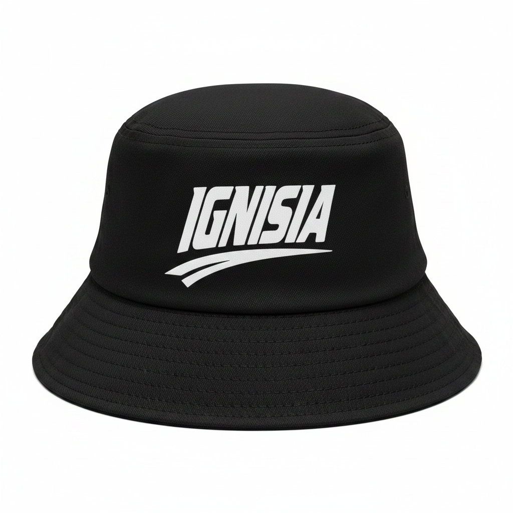 Black IGNISIA Bucket Hat